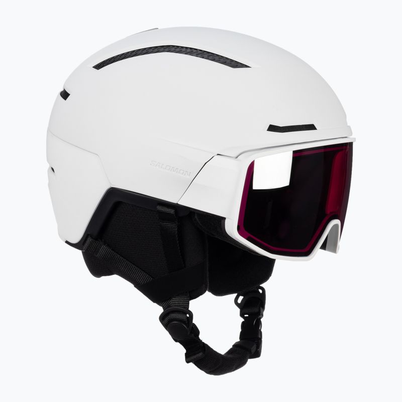 Casco da sci Salomon Driver Pro Sigma bianco/nero bronzo