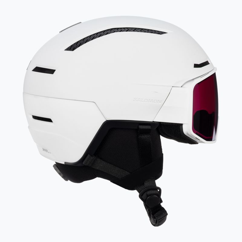 Casco da sci Salomon Driver Pro Sigma bianco/nero bronzo 4