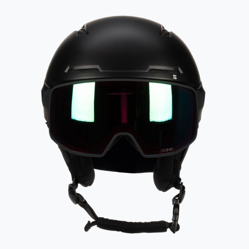 Casco da sci Salomon Driver Pro Sigma nero/meraldo 2