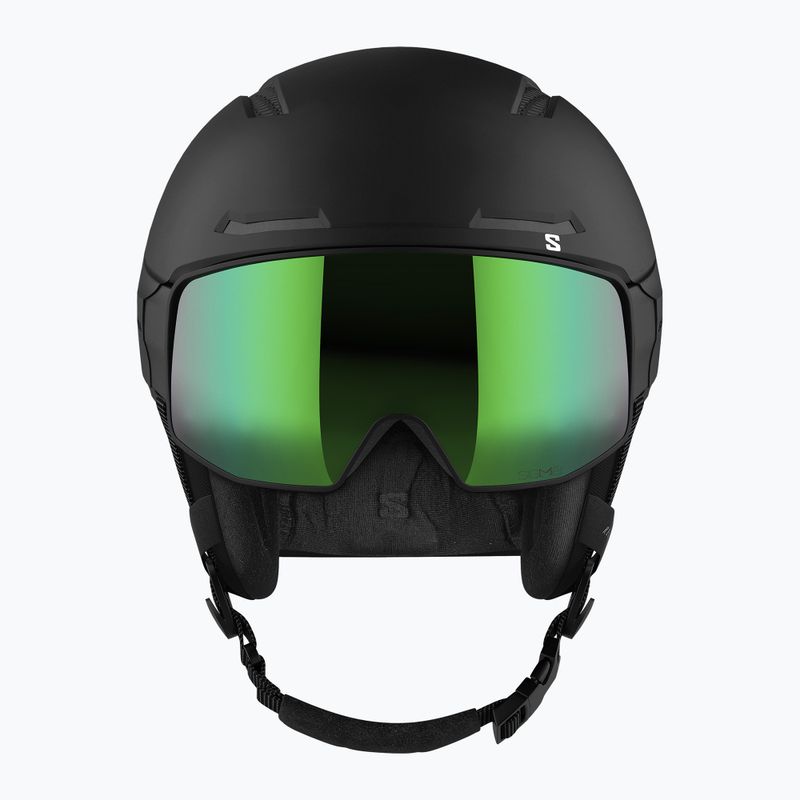 Casco da sci Salomon Driver Pro Sigma nero/meraldo 14