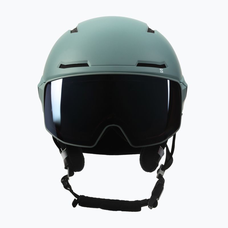 Casco da sci Salomon Driver Prime Sigma Plus ferro battuto/argento rosa/blu cielo 2