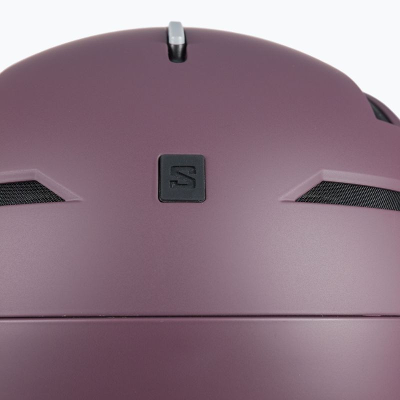 Casco da sci Salomon Driver Pro Sigma degustazione vino/rosa argento 7
