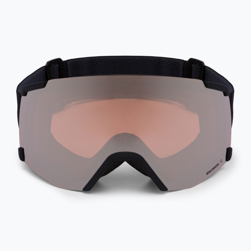 Salomon S/View occhiali da sci nero/flash tonic arancione 2