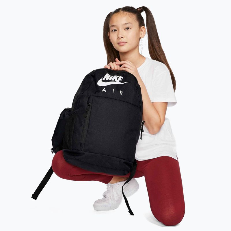 Zaino Nike Elemental 20 l nero/nero/bianco per bambini 11