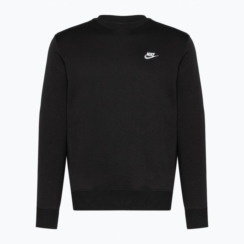 Felpa da uomo Nike Sportswear Club Fleece Crew nero/bianco