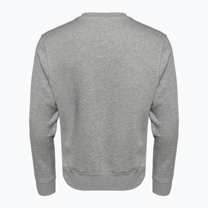 Felpa Nike Sportswear Club Fleece Crew grigio scuro/bianco per uomo 2