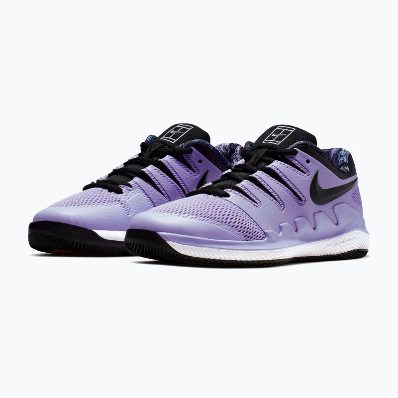 Scarpe da tennis per bambini Nike Court Vapor X Jr purple agate/white/hyper crimson/black 10