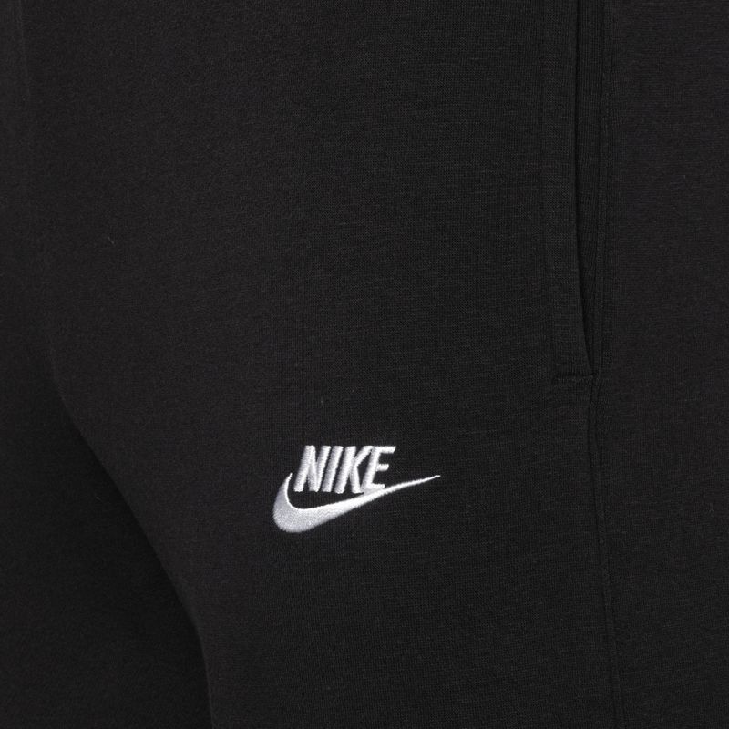 Pantaloni Nike Sportswear Club Fleece bianco/nero da uomo 3