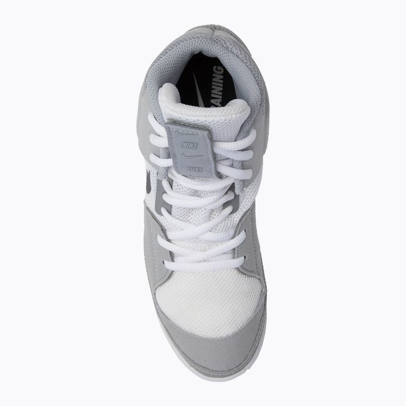 Scarpe da wrestling Nike Fury bianco/grigio 5