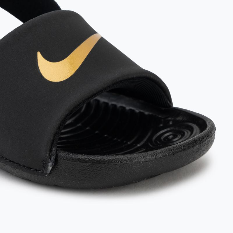 Ciabatte per bambini Nike Coffee black/metallic gold 7
