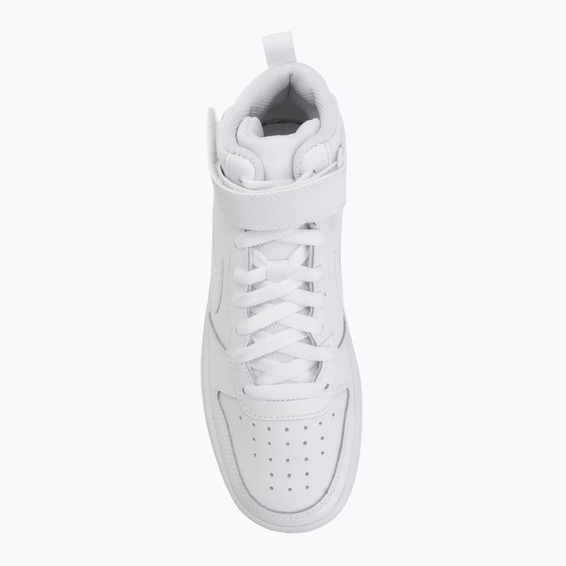 Scarpe per bambini Nike Court Borough Mid 2 white/white/white 5