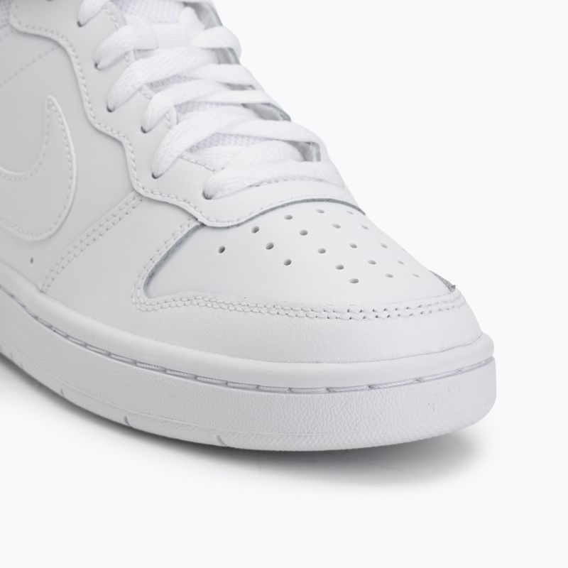 Scarpe per bambini Nike Court Borough Mid 2 white/white/white 7