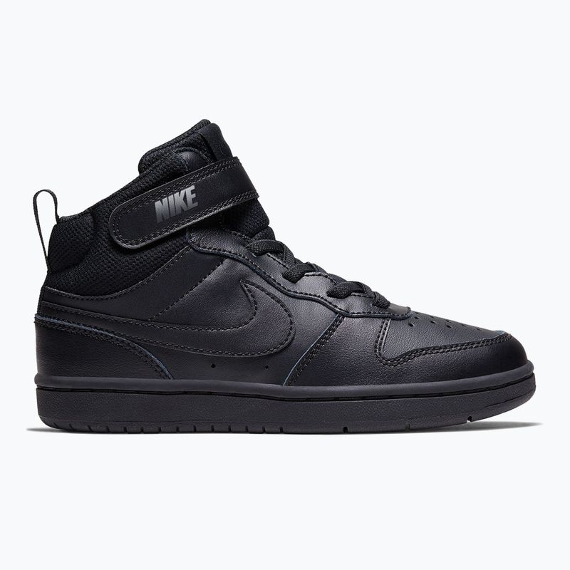 Scarpe per bambini Nike Court Borough Mid 2 black/black/black