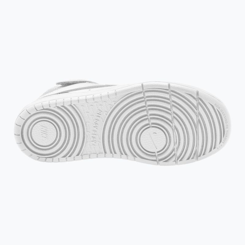 Scarpe per bambini Nike Court Borough Mid 2 white/white/white 3