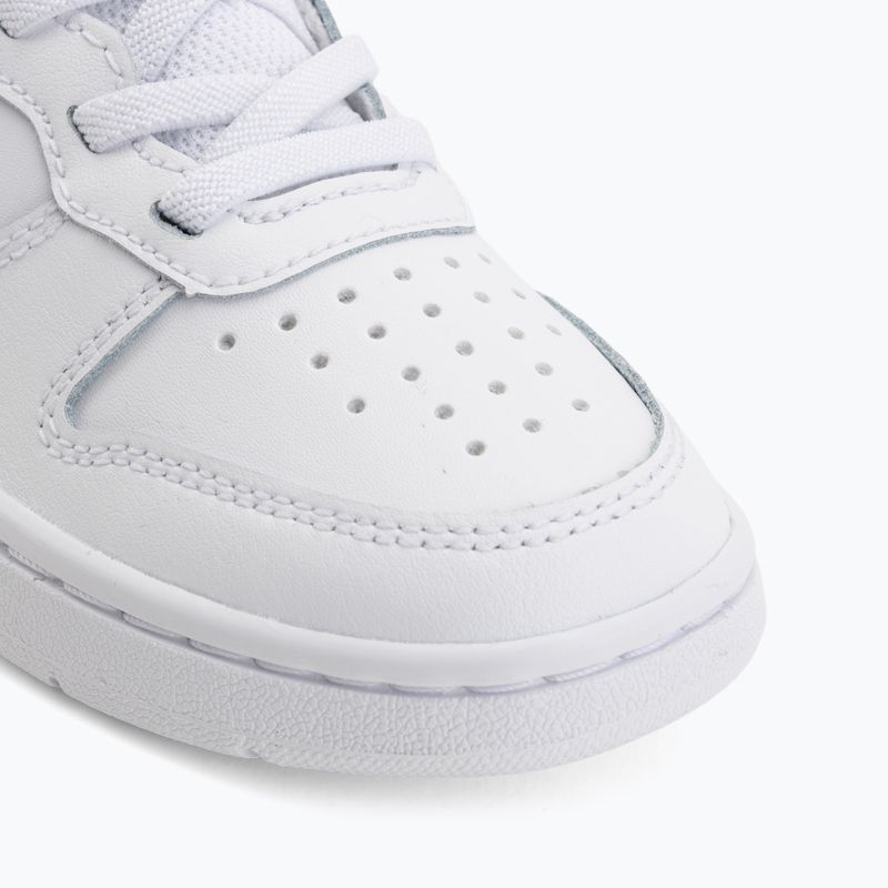Scarpe per bambini Nike Court Borough Mid 2 white/white/white 7