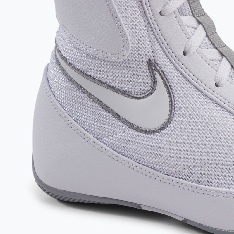 Scarpe da boxe Nike Machomai bianco/grigio lupo 8