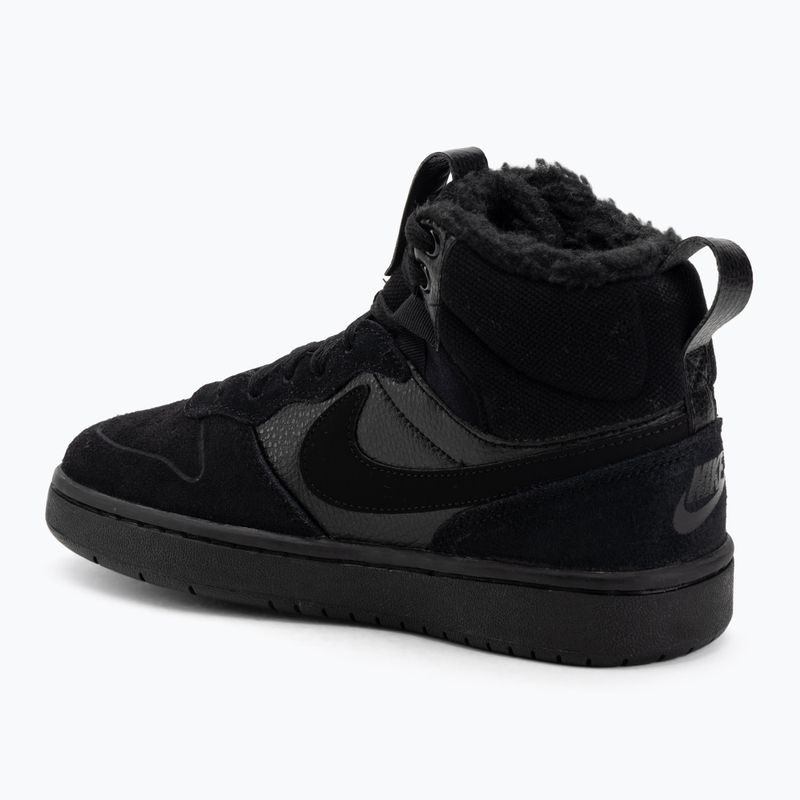 Scarpe da bambino Nike Court Borough Mid 2 black/black/black 3