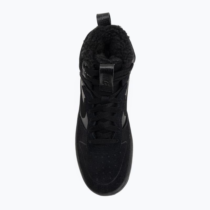 Scarpe da bambino Nike Court Borough Mid 2 black/black/black 5