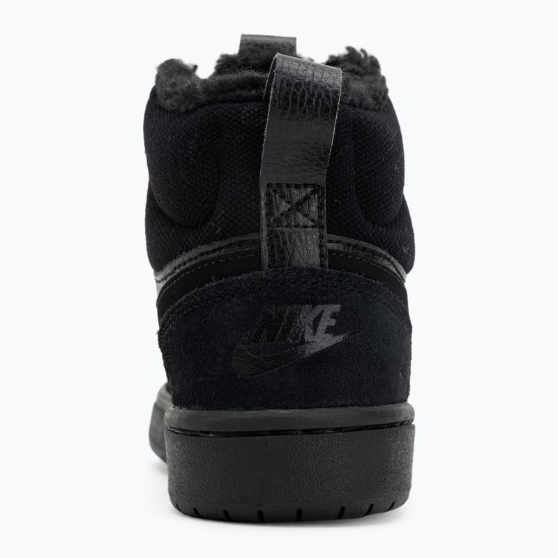 Scarpe da bambino Nike Court Borough Mid 2 black/black/black 6