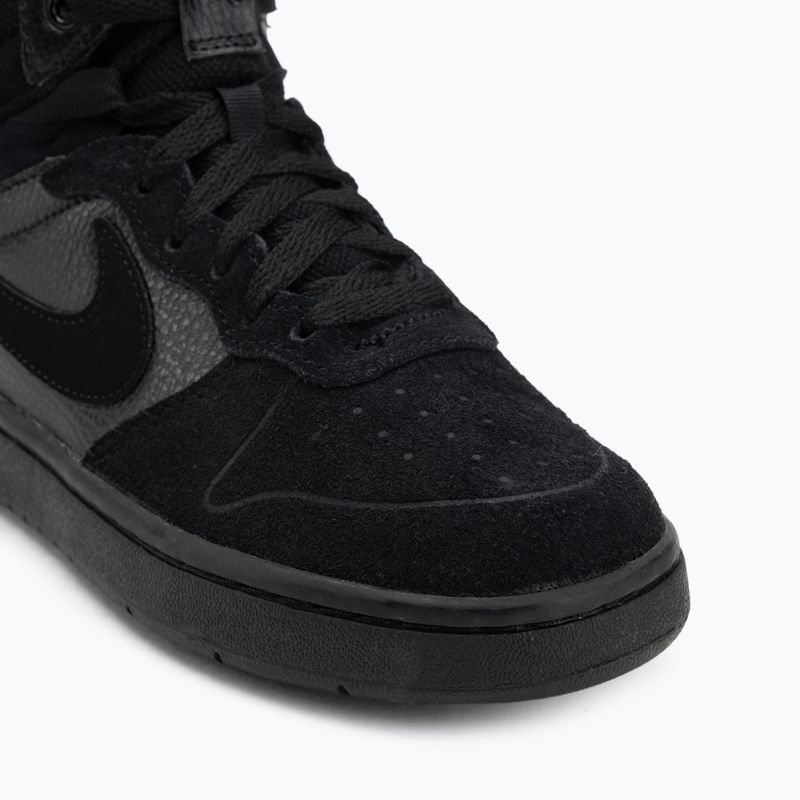 Scarpe da bambino Nike Court Borough Mid 2 black/black/black 7