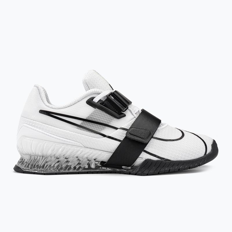 Scarpe da sollevamento pesi Nike Romaleos 4 bianco/nero 2