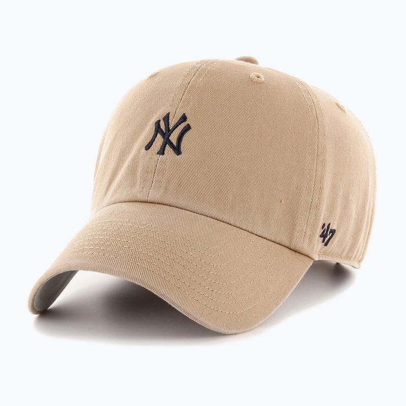 47 Brand MLB New York Yankees Base Runner cap CLEAN UP khaki