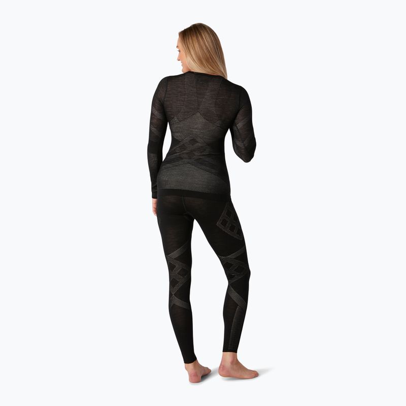 Maglia termica da donna Smartwool Intraknit Merino 200 Crew black/white 6