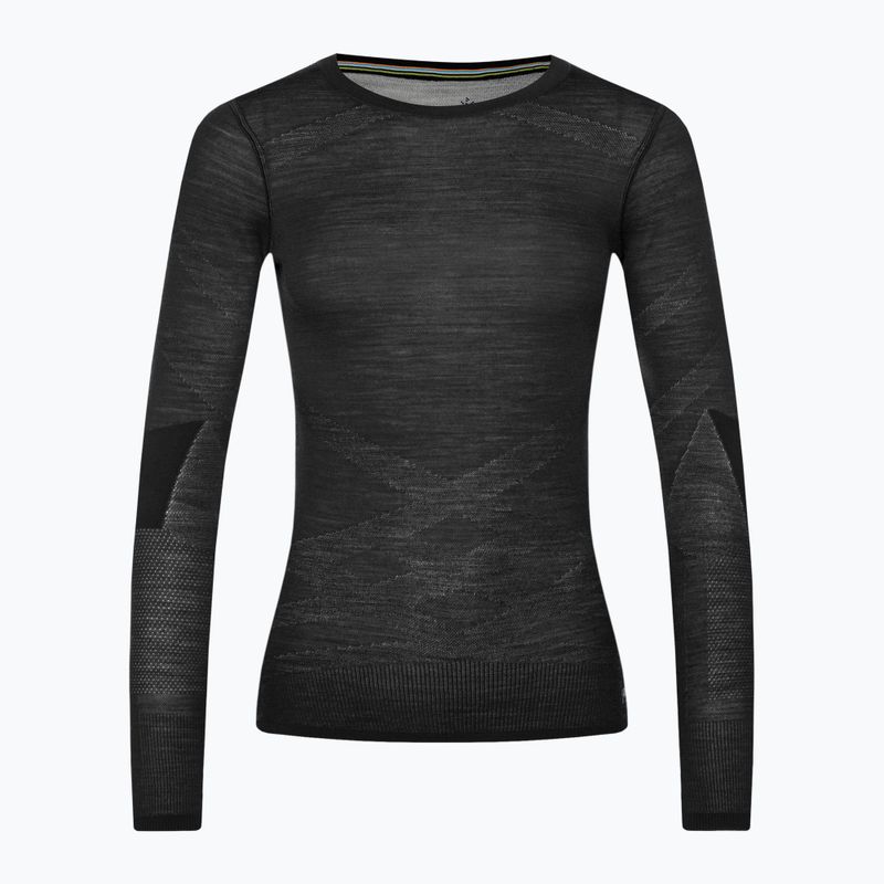 Maglia termica da donna Smartwool Intraknit Merino 200 Crew black/white