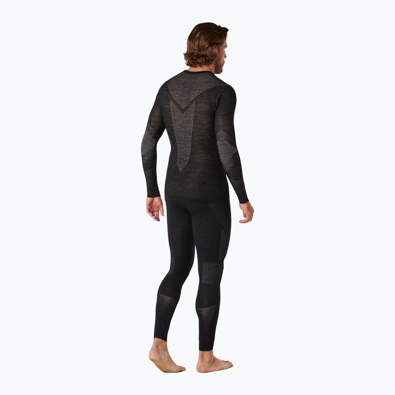 Maglia termica da uomo Smartwool Intraknit Merino 200 Crew black/white 6