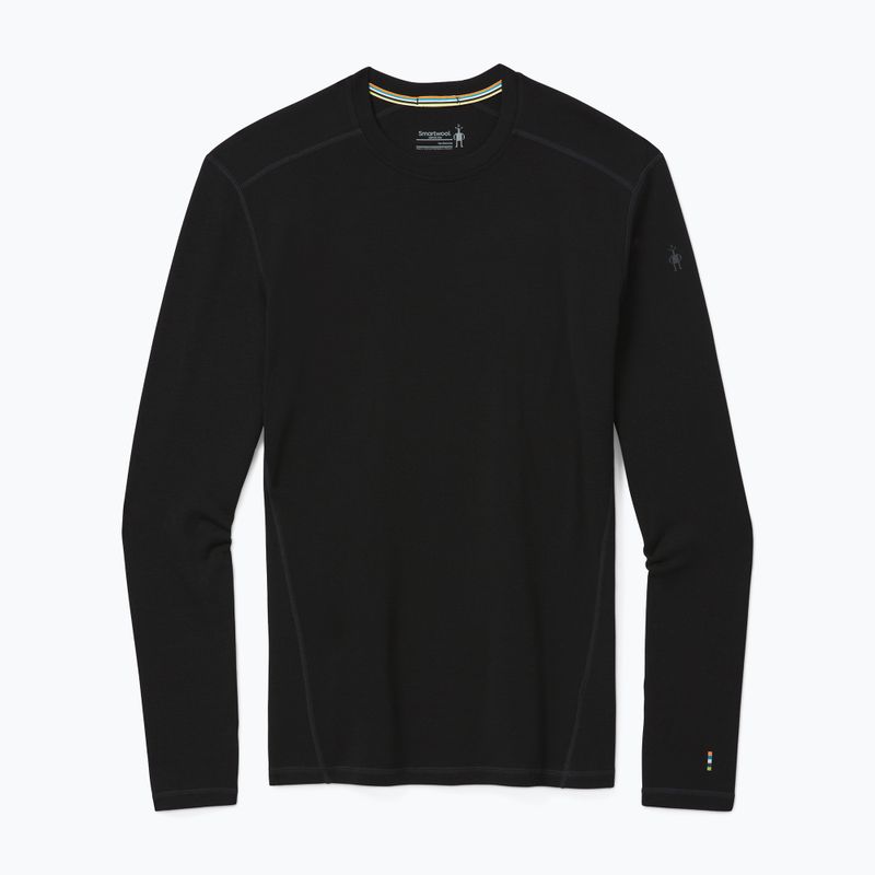 Smartwool Merino 250 Baselayer Crew da uomo in scatola manica lunga termica nera 5