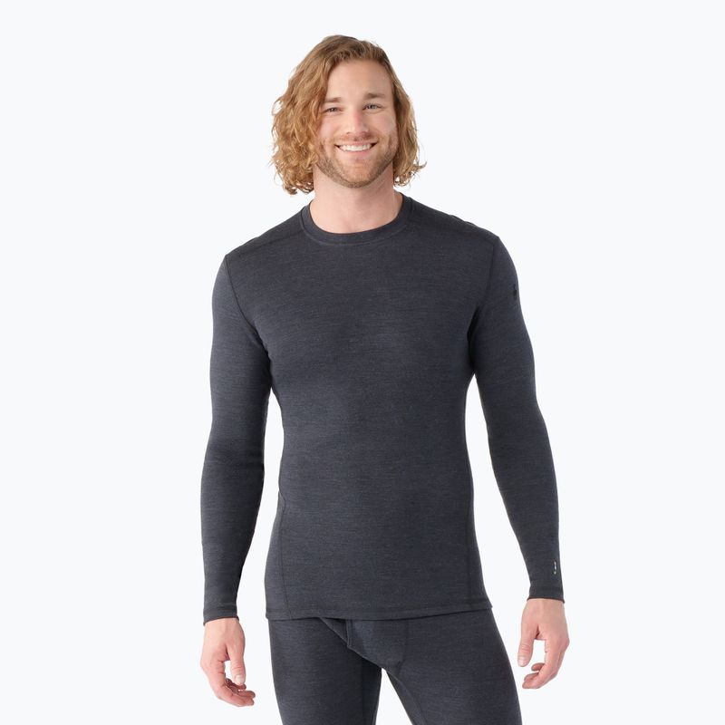 Smartwool Merino 250 Baselayer Crew Uomo in confezione termica a manica lunga in erica antracite