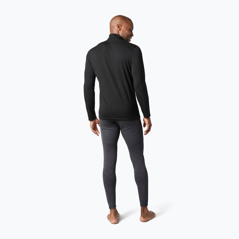 Felpa termica da uomo Smartwool Merino 250 Baselayer 1/4 Zip Boxed nero 3