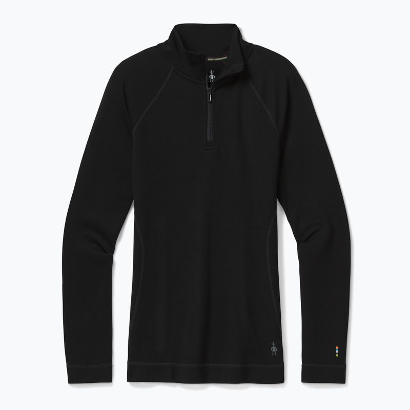 Smartwool Merino 250 Baselayer Donna 1/4 Zip boxed thermal longsleeve nero
