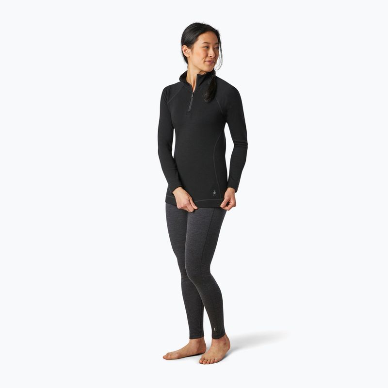 Smartwool Merino 250 Baselayer Donna 1/4 Zip boxed thermal longsleeve nero 2