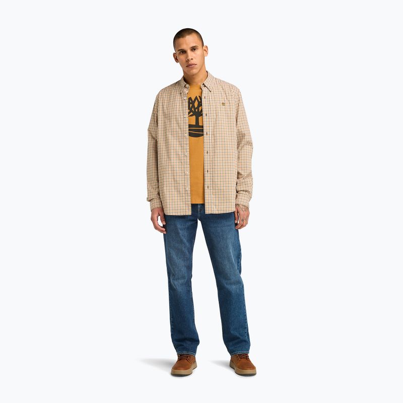 Camicia da uomo Timberland Kennebec Tree Logo per stivali di grano 2
