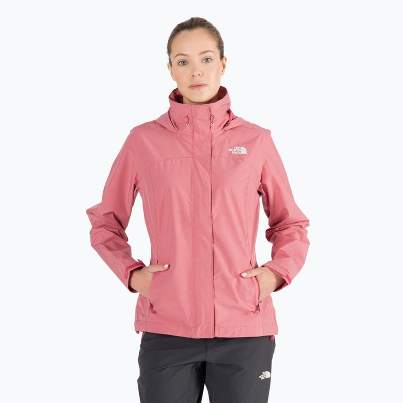 Giacca antipioggia donna The North Face Sangro slate rose light heather