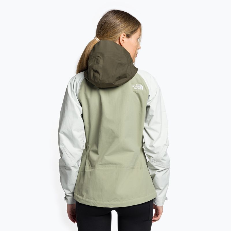 Giacca antipioggia da donna The North Face Stratos verde tè/nuova taupe verde/grigio stagno 4