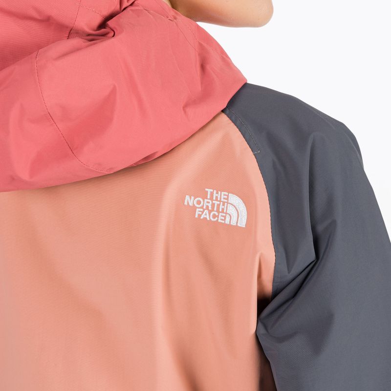 Giacca antipioggia da donna The North Face Stratos rosa 7