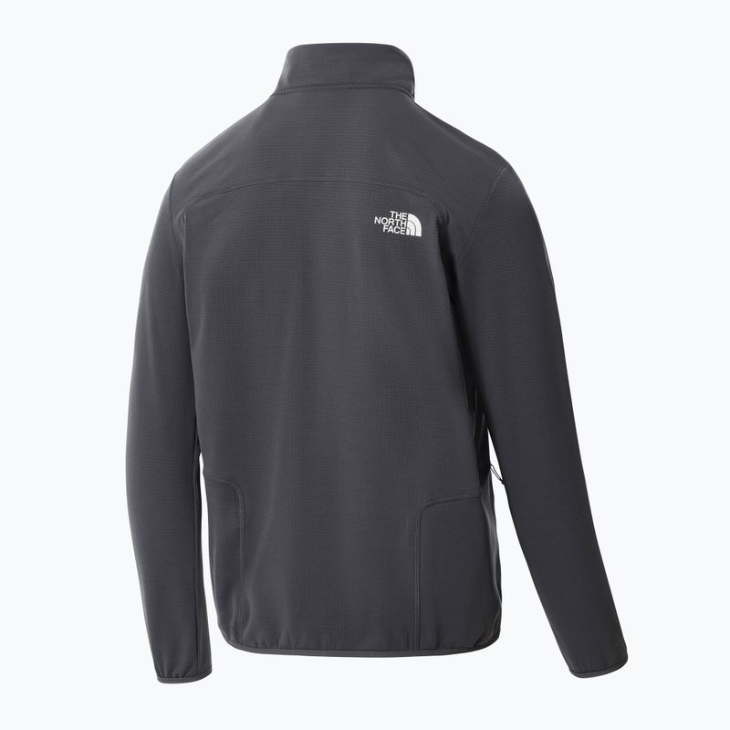 Felpa trekking da uomo The North Face Quest FZ grigio vanadis 6