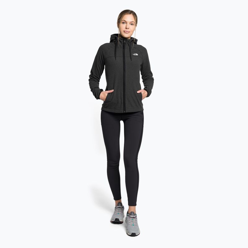 Felpa da trekking da donna The North Face Homesafe Full Zip Fleece Hoodie a righe nere 2