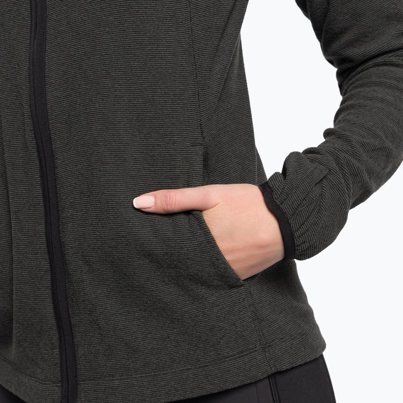 Felpa da trekking da donna The North Face Homesafe Full Zip Fleece Hoodie a righe nere 7