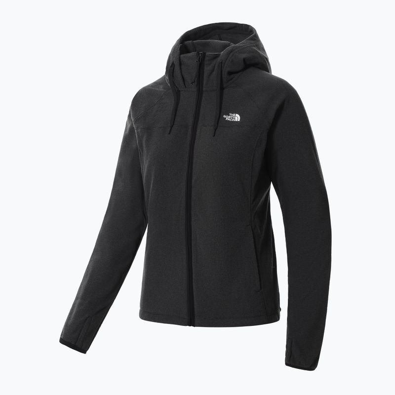 Felpa da trekking da donna The North Face Homesafe Full Zip Fleece Hoodie a righe nere 10