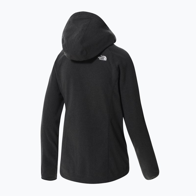 Felpa da trekking da donna The North Face Homesafe Full Zip Fleece Hoodie a righe nere 11