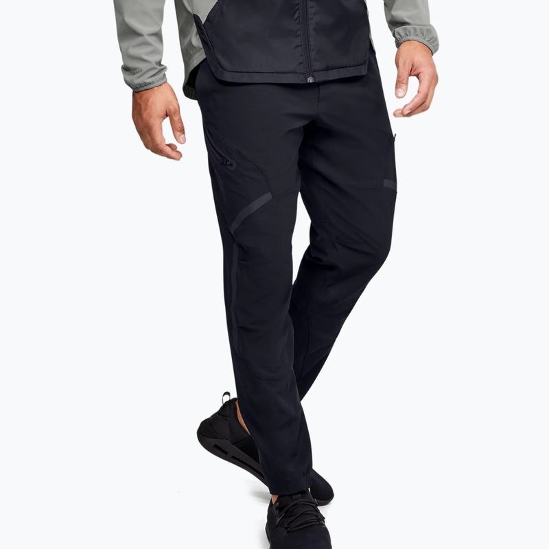 Pantaloni da allenamento Under Armour Unstoppable Cargo da uomo nero/nero