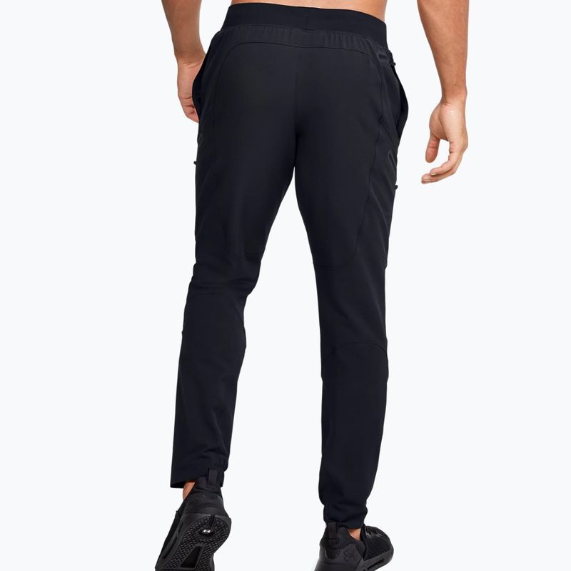 Pantaloni da allenamento Under Armour Unstoppable Cargo da uomo nero/nero 2