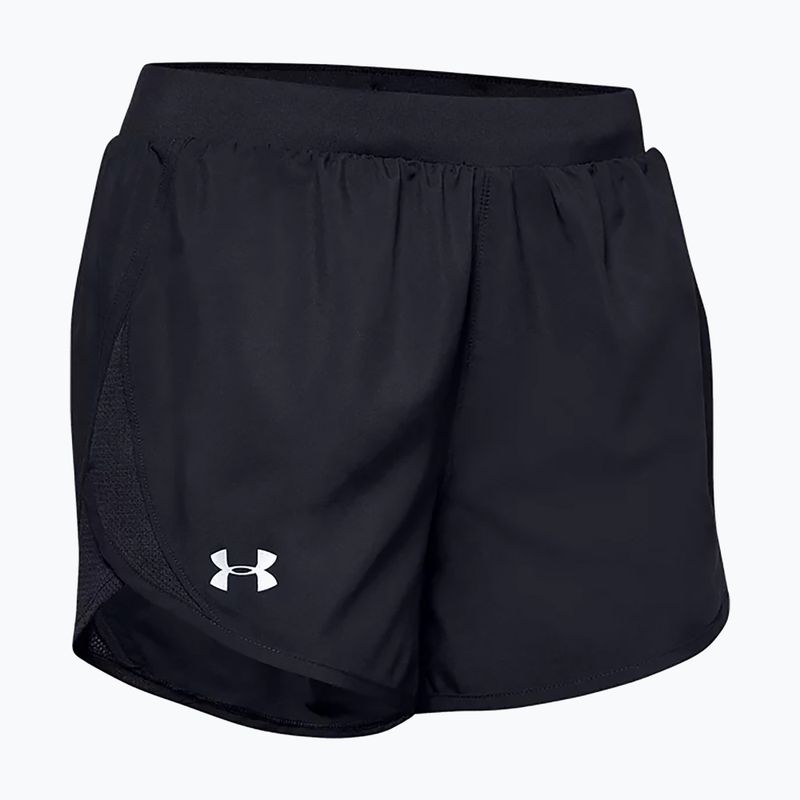 Pantaloncini da corsa Under Armour Fly By 2.0 donna nero/nero/riflettente 5