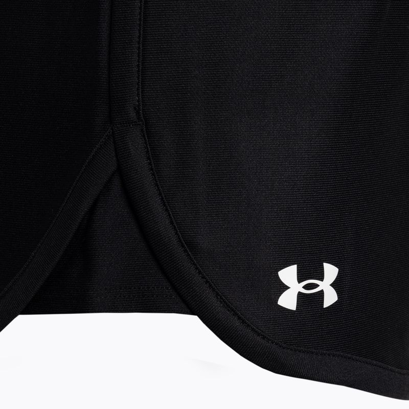 Pantaloncini da allenamento Under Armour Play Up 5 In da donna nero/nero/bianco 7