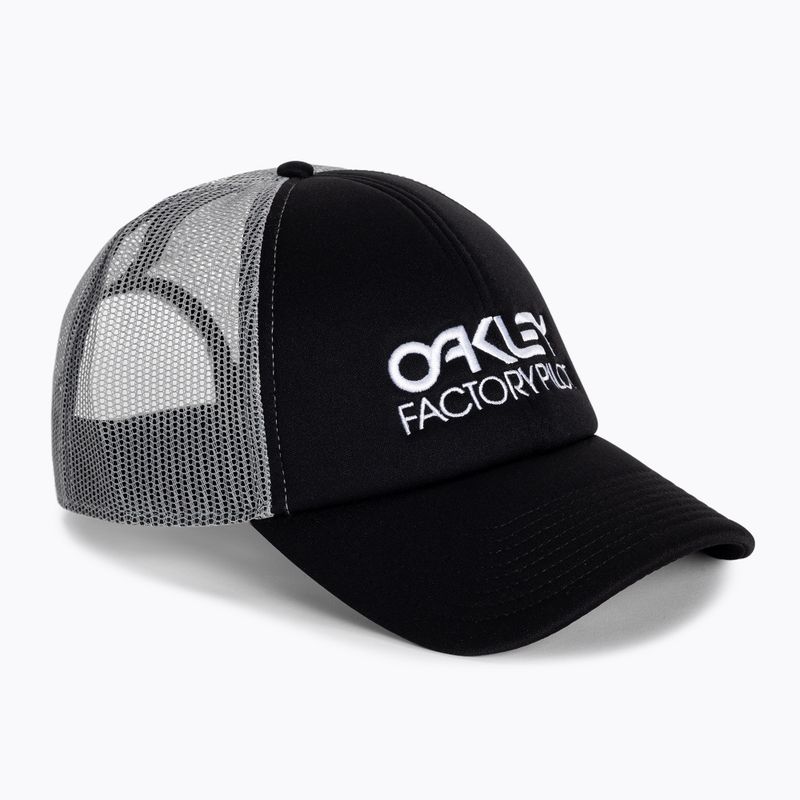 Cappello da baseball Oakley Factory Pilot Trucker blackout da uomo