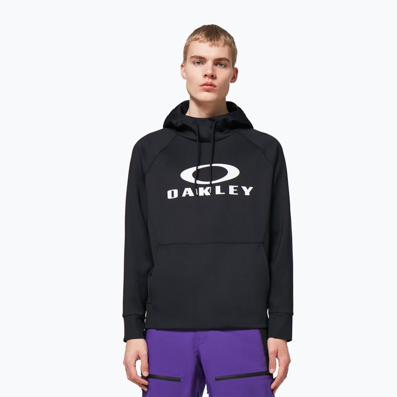 Felpa da snowboard Oakley Sierra DWR Fleece Hoody 2.0 blackout da uomo