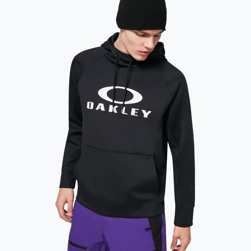 Felpa da snowboard Oakley Sierra DWR Fleece Hoody 2.0 blackout da uomo 3